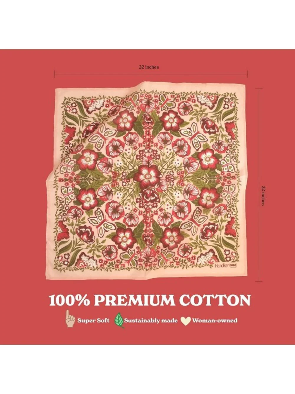 Cotton Bandana Hair Scarf & Head Wrap for Women & Men - 22